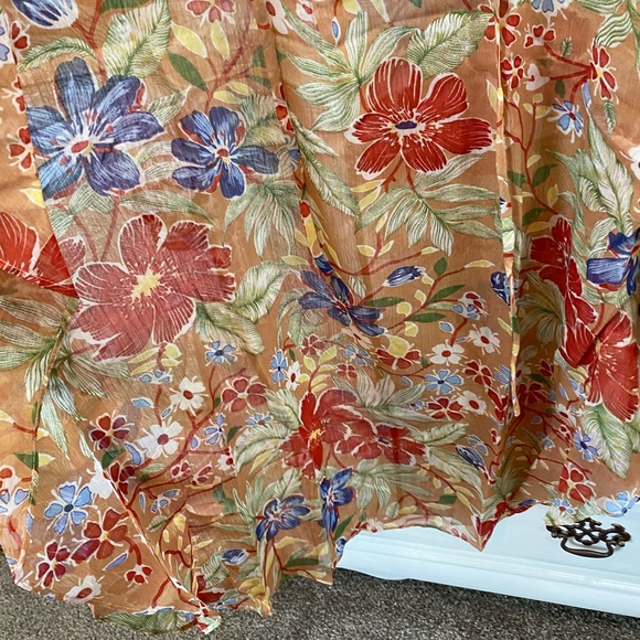 Floral Chiffon Cover Up/Dress - Picture 6 of 12